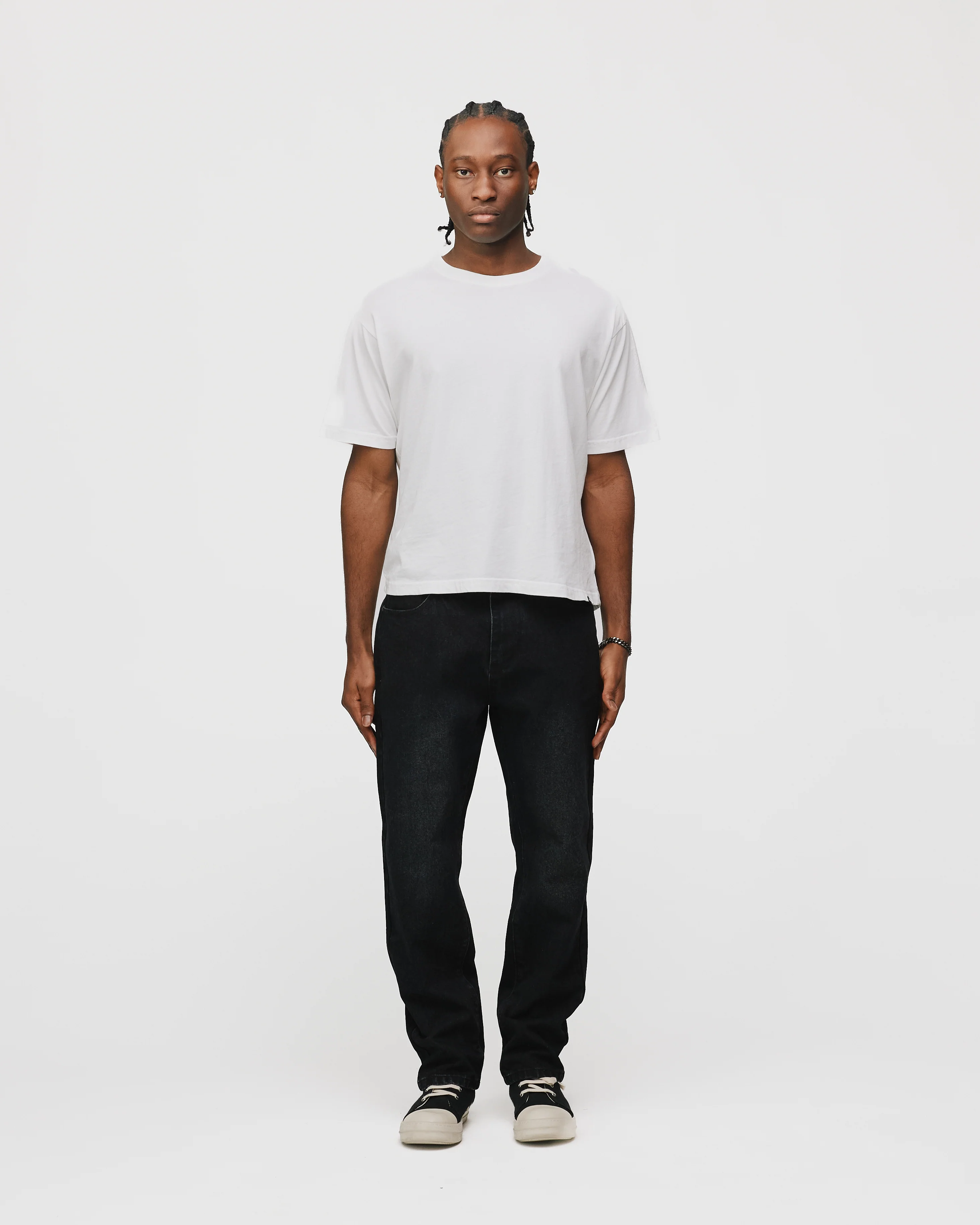 Slim Denim Pants - Washed Black - Image 2