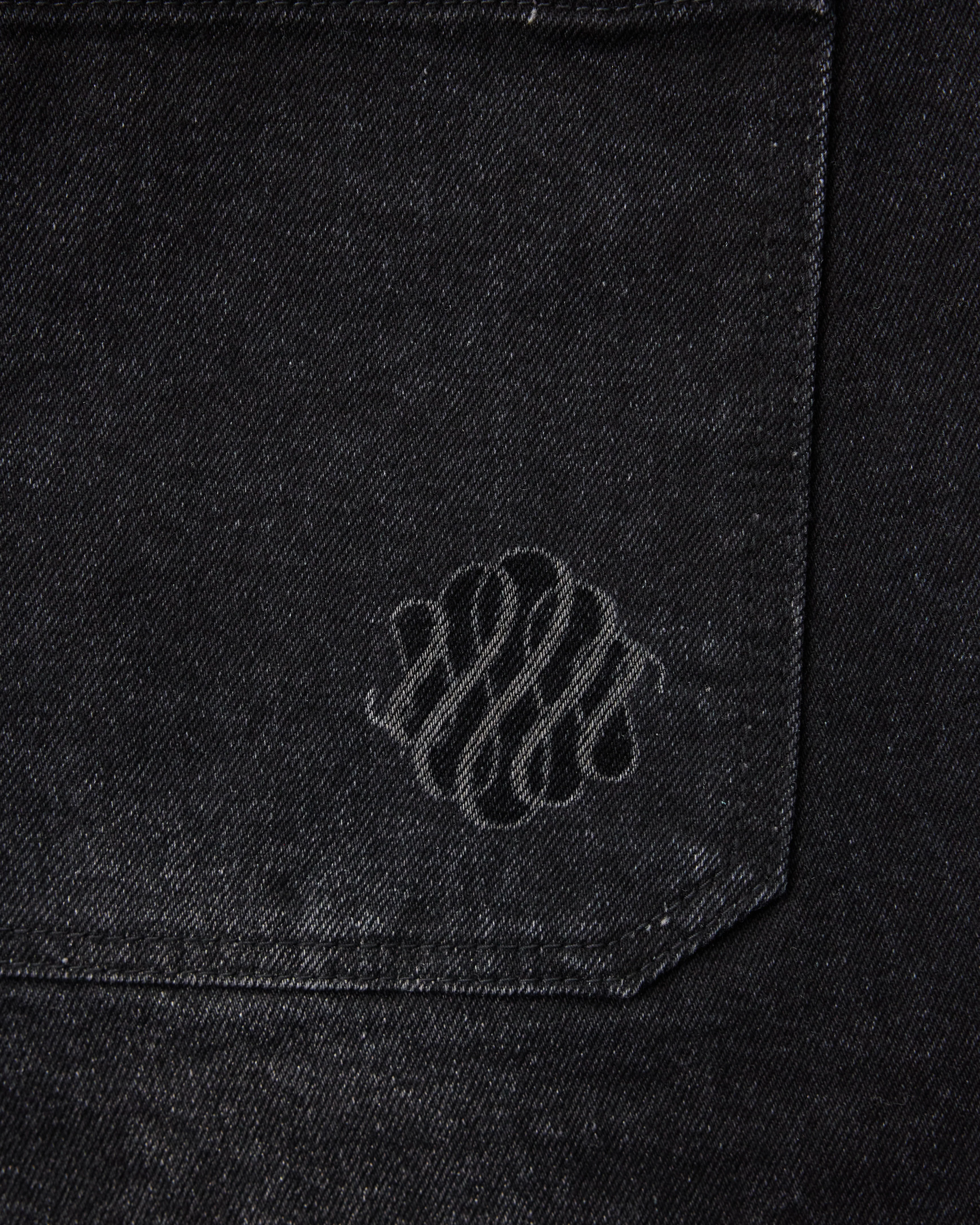 Slim Denim Pants - Washed Black - Image 8