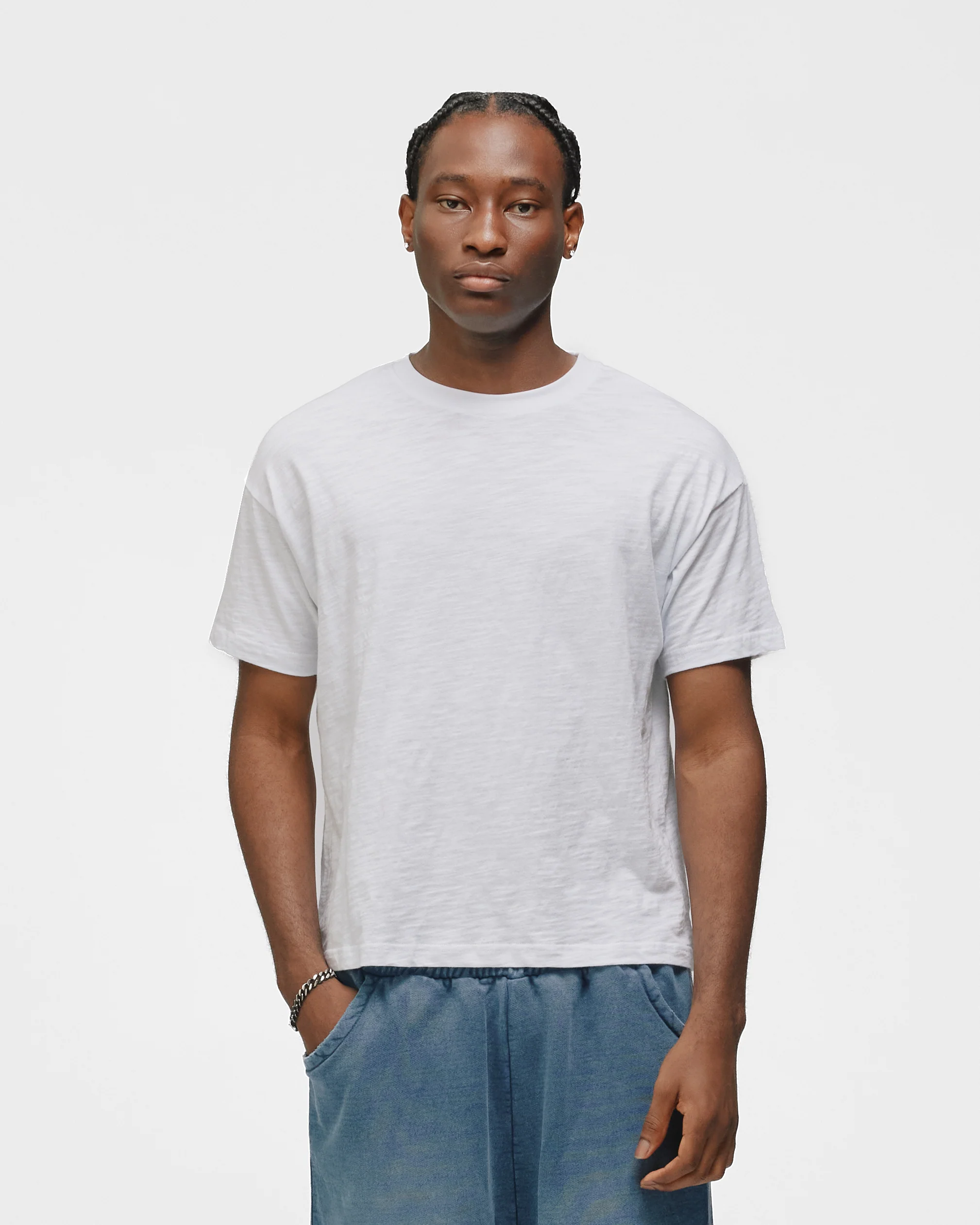 Slub T-Shirt - White - Image 3