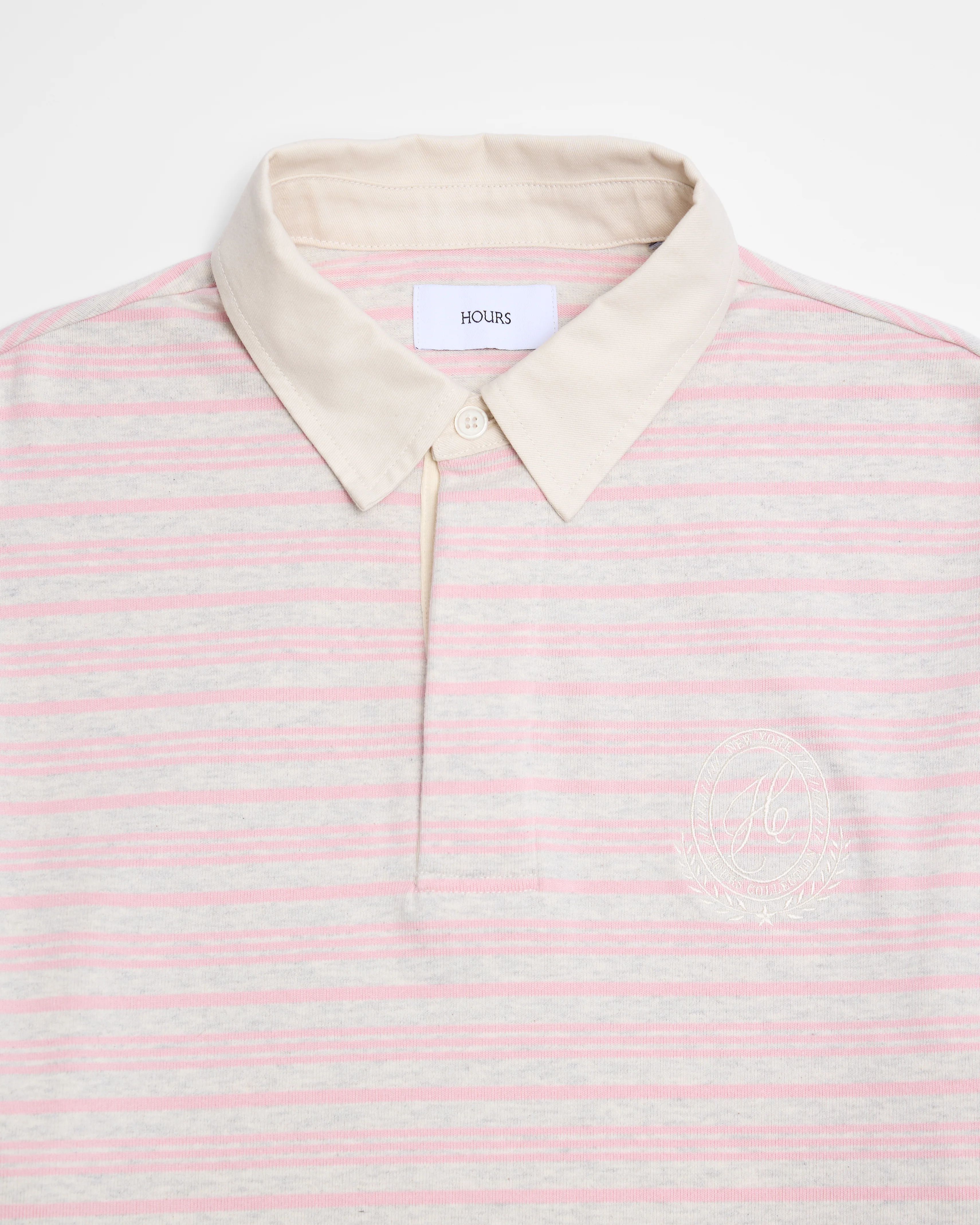 Striped Polo Shirt - Pink - Image 7