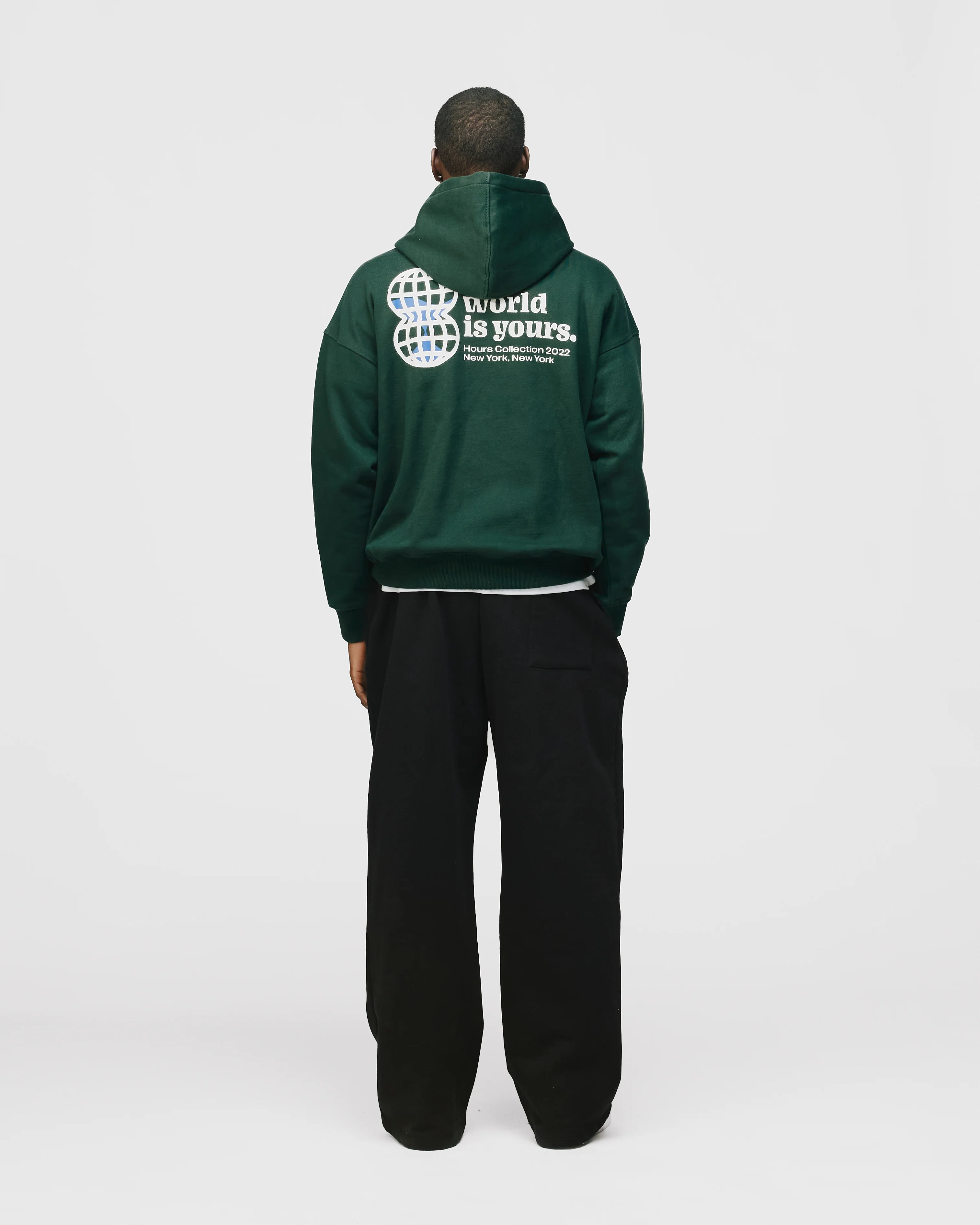 The World is Yours Hoodie - Forest Green - Image 8