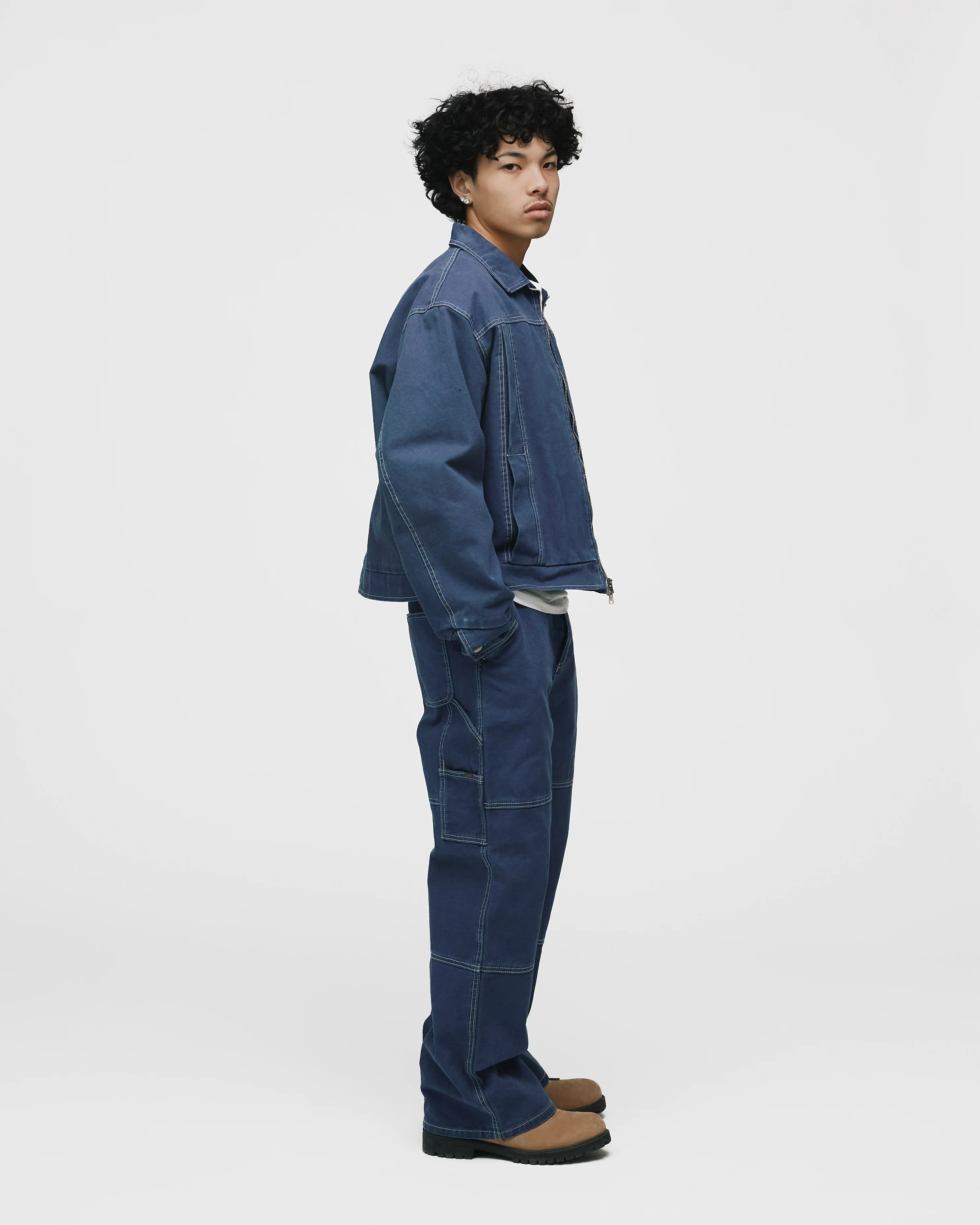 Workwear Jacket - Washed Blue - Image 6
