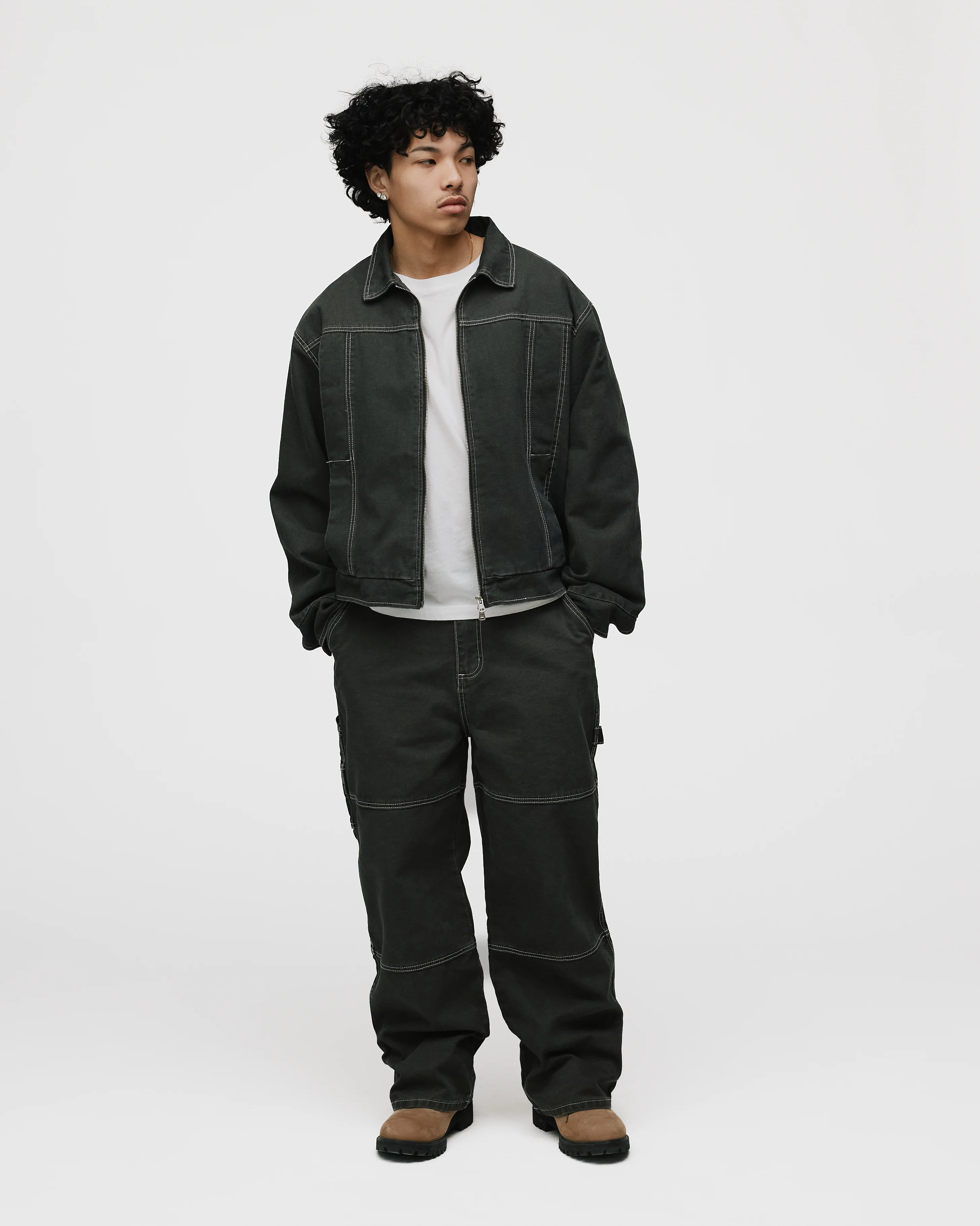 Workwear Pant - Washed Grey - Image 4